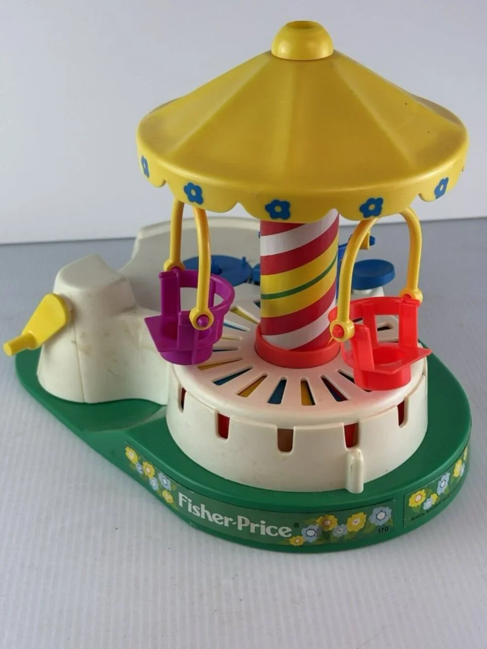 Vintage Fisher-Price Little People #170 CHANGE-A-TUNE CAROUSEL Family 3 Discs